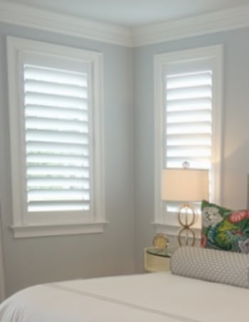 Plantation shutters with hidden tilt rods in Fort Myers